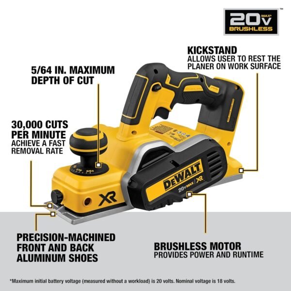 DEWALT 20V MAX Brushless Planer DCP580B Review Power and Precision Tested