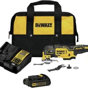 DEWALT 20V MAX XR Oscillating Tool Kit, 3 Speed, With Blades, Battery and Charger Included (DCS356C1)