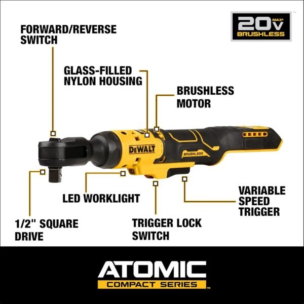 DEWALT Atomic 20V MAX Ratchet Review High Torque Brushless Power Tool Comparison