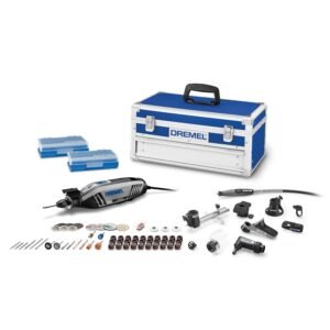 Dremel 4300-9/64 Versatile Rotary Tool Kit with Flex Shaft - 9 Attachments & 64 Accessories - Ideal for Engraving, Etching, Sanding, and Polishing