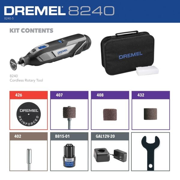 Dremel 8240 Cordless Rotary Tool Review Powerful 12V Kit for Precision Grinding and Cutting