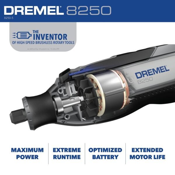 Dremel 8250 Rotary Tool Review Powerful Cordless 12V Brushless Motor Performance