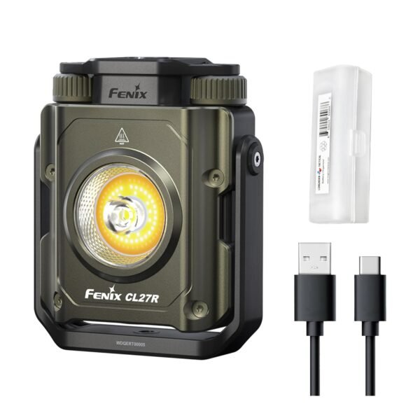 Fenix CL27R Camping Lantern Flashlight, 1600 lumens USB-C Rechargeable Waterproof Portable with White and Red LEDs and Lumentac Organizer for Hurricane Power Outage Emergency...