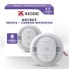 Kidde Hardwired Combination Smoke and Carbon Monoxide Detector with Interconnected Alarm, LED Warning Lights, and AA Backup Battery, 30CUAR Kidde Hardwired Combination Smoke and Carbon Monoxide Detector with Interconnected Alarm, LED Warning Lights, and AA Backup Battery, 30CUAR