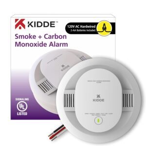 Kidde Hardwired Smoke & Carbon Monoxide Detector, AA Battery Backup, Interconnectable, LED Warning Light Indicators Kidde Hardwired Smoke & Carbon Monoxide Detector, AA Battery Backup, Interconnectable, LED Warning Light Indicators