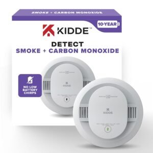 Kidde Smoke & Carbon Monoxide Detector, 10-Year Battery Powered, LED Warning Light Indicators Kidde Smoke & Carbon Monoxide Detector, 10-Year Battery Powered, LED Warning Light Indicators