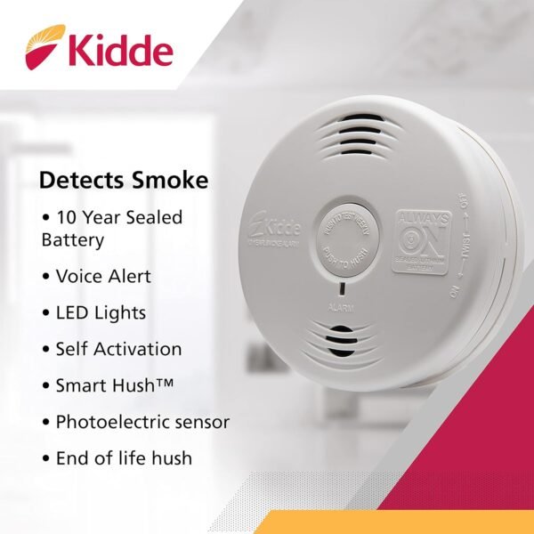 Kidde Smoke Detector Review 10 Year Battery Photoelectric Sensor Performance Tested