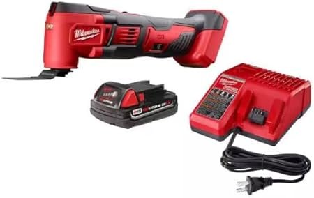 Milwaukee M18 18V Lithium-Ion Cordless Oscillating Multi-Tool Kit with one 1.5 Ah Battery & Charger