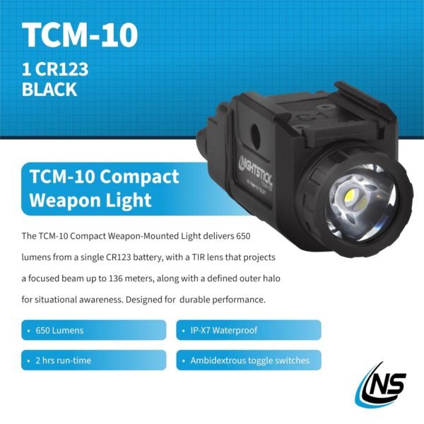 Nightstick TCM-10 Tactical Flashlight Review 650 Lumens Compact Handgun Light Performance Nightstick TCM-10 Tactical Flashlight Review 650 Lumens Compact Handgun Light Performance