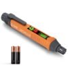 PT199 Natural Gas Leak Detector with Audible & Visual Alarm, Portable Gas Sniffer to Locate Combustible Sources Like Methane, Propane for Home(Includes Battery x2)-Orange