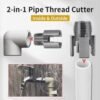 PVC Pipe Threading Tool Generic Review Electric Drill Compatible Kit Efficiency Tested