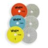 Venom Web Diamond Polishing Pads, 3-Step System, 4 Inch,