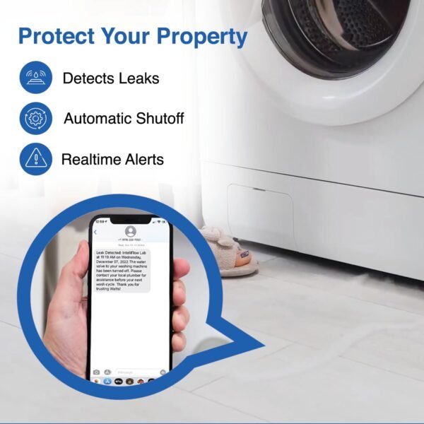 Watts Intelliflow Washing Machine Smart Water Shutoff Valve Review with Real-Time Alerts
